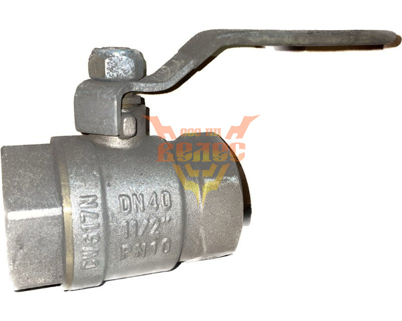 Кран шаровый STM Ду-040 Ру-10 Т=+120°С, СП, латунный, ВВ, ручка (вода)
