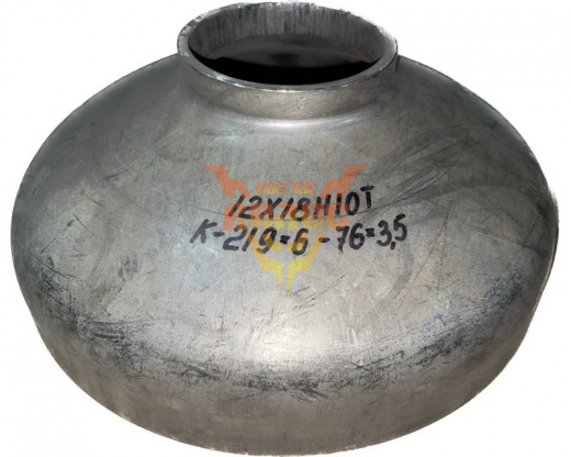 Переход К-219х6-76х3,5 ст.12х18н10т геом. по ГОСТ 17378