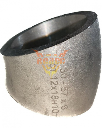 Отвод 30-57х6 ст.12х18н10т геом. по ГОСТ 17375