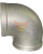 Отвод (угольник) 90-50-2" (60,3х2,0) AISI 304 ISO 4144 ВР-ВР