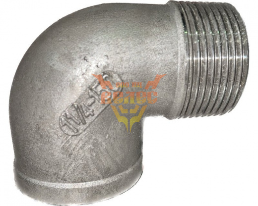 Отвод (угольник) 90-32-1'1/4" (42,4х2,0) AISI 304 ISO 4144 ВР-НР